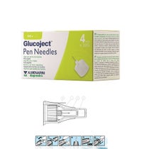 Aguja Glucoject para pluma de insulina calibre 4 mm 32 100 piezas-1