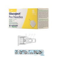 Aguja Glucoject para pluma de insulina calibre 5 mm 31 100 piezas-1