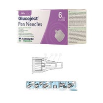Aguja Glucoject para pluma de insulina calibre 6 mm 31 100 piezas-1