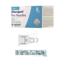Aguja Glucoject para pluma de insulina calibre 8 mm 31 100 piezas-1