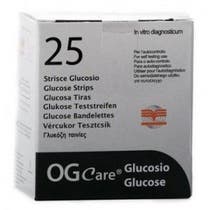 Tiras de prueba de glucosa en sangre Ogcare 25 piezas-1