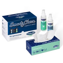 Smarty Clean Kit Hygiène Mains Spray 100 ml + Surface Spray 100 ml + Boite Essuie-mains-1