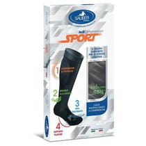 Chaussette de compression unisexe Sauber Sport gris-vert taille S-1