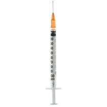 Jeringa de insulina extrafina 1 ml 100 UI Aguja extraíble Calibre 26 0,45x12 mm 1 pieza-1