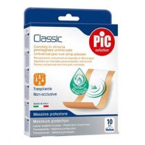 Pic Classic Plaster Strip 10x8cm Antibacterial 10 Pieces-1